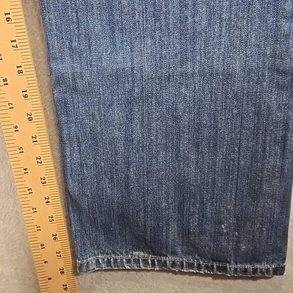 Anchor Blue Straight Boot Jeans Baggy Y2K 36x30 Wide Leg - Picture 9 of 11